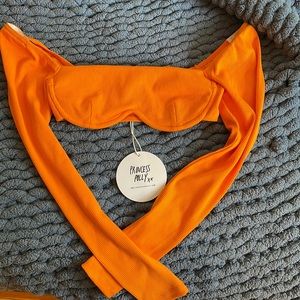 PRINCESS POLLY TOP - Size 4 - Orange - NEW